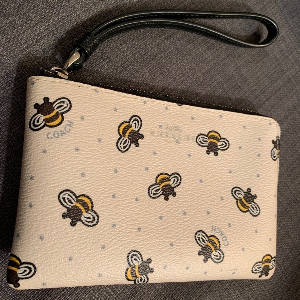 Coach Bumblebee wristlet